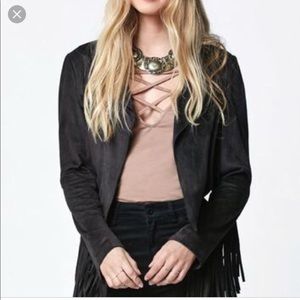 Suede fringe jacket!